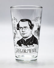 Gregor Mendel Pint Glass