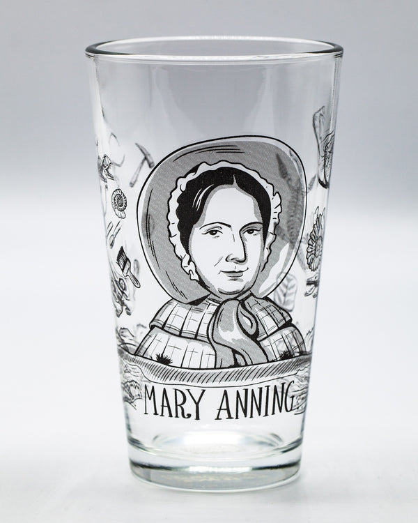 Mary Anning pint glass by Cognitive Surplus