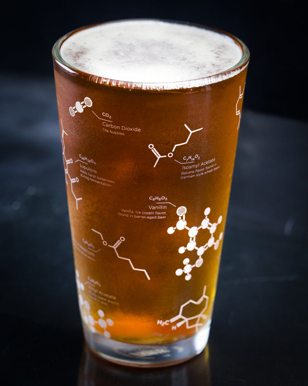 The Science of Beer Pint Glass Set