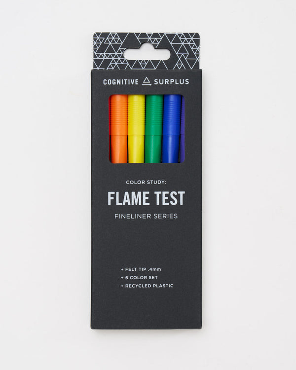 Flame Test Fineliner Pens Pack