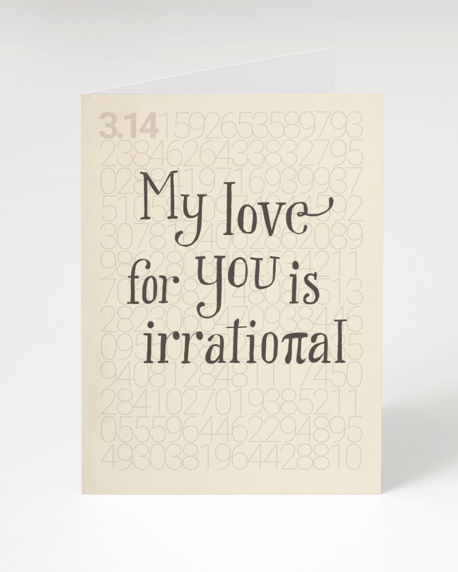 Pi: Irrational Love Card