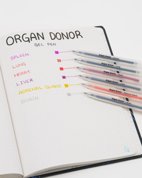 Organ Donor Gel Pens Pack