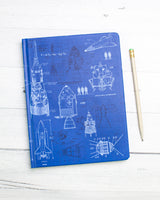 Rocketry hardcover recycled notebook by Cognitive Surplus