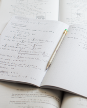 Dot grid pages, mathematics journal by Cognitive Surplus, notes, 100% recycled paper