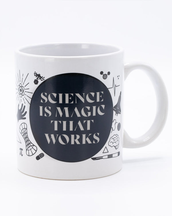 Science is Magic That Works Heat Change Mega Mug