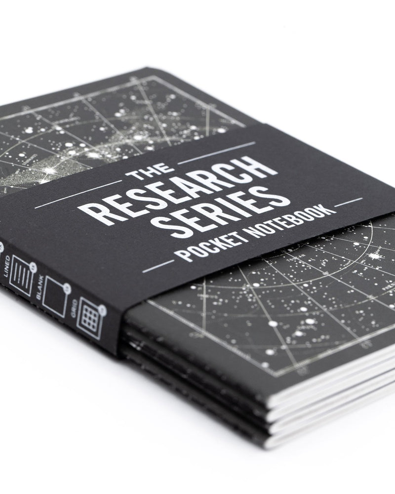 Space Exploration research series by Cognitive Surplus, mini softcover, close up, detail, 100% recycled paper, field notes
