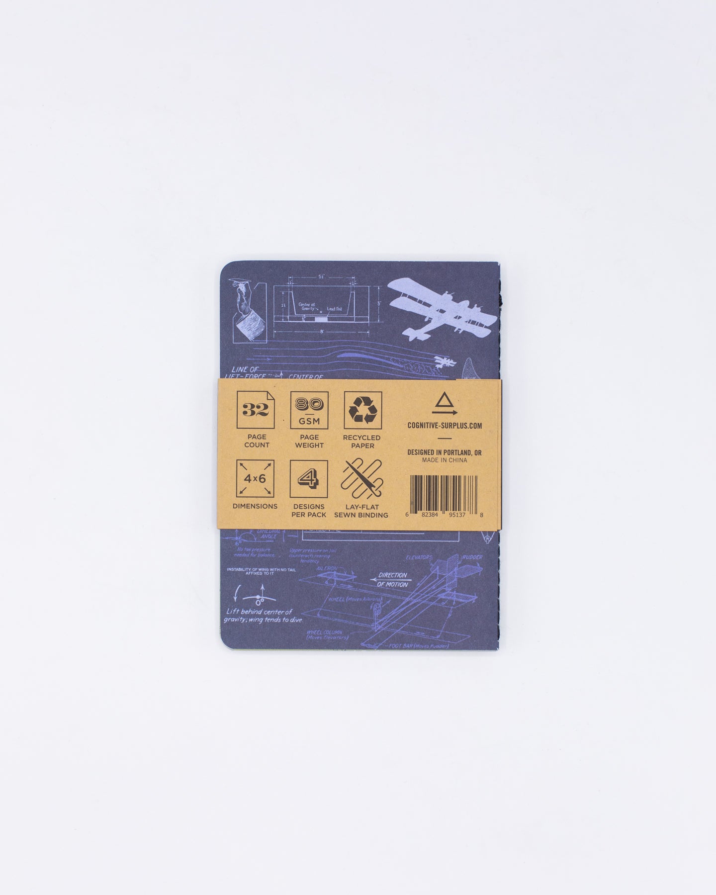 Aviation & Flight Pocket Notebooks 4-pack