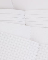 Lined, Blank, Dot Grid, and Graph pages, 100% recycled paper