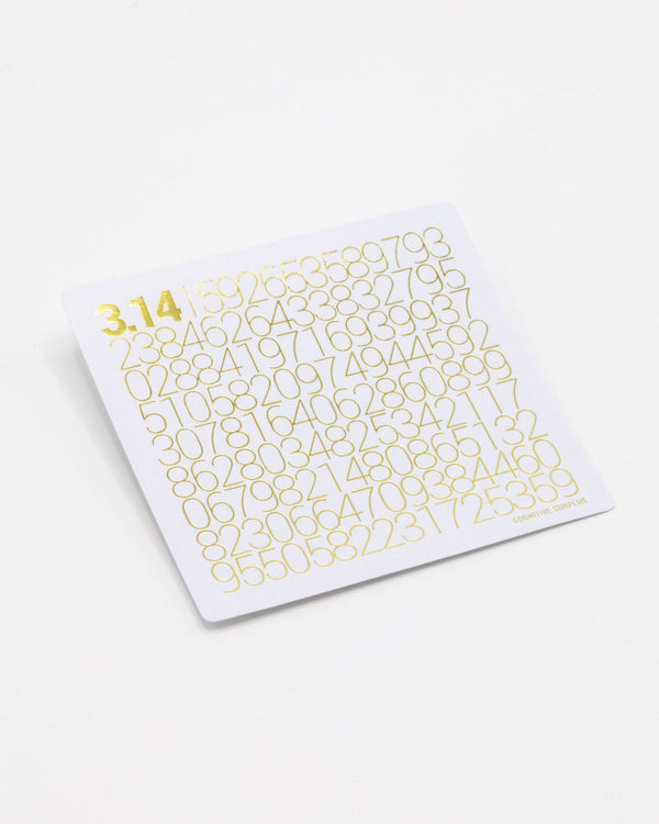 Golden Pi 3.14 Sticker