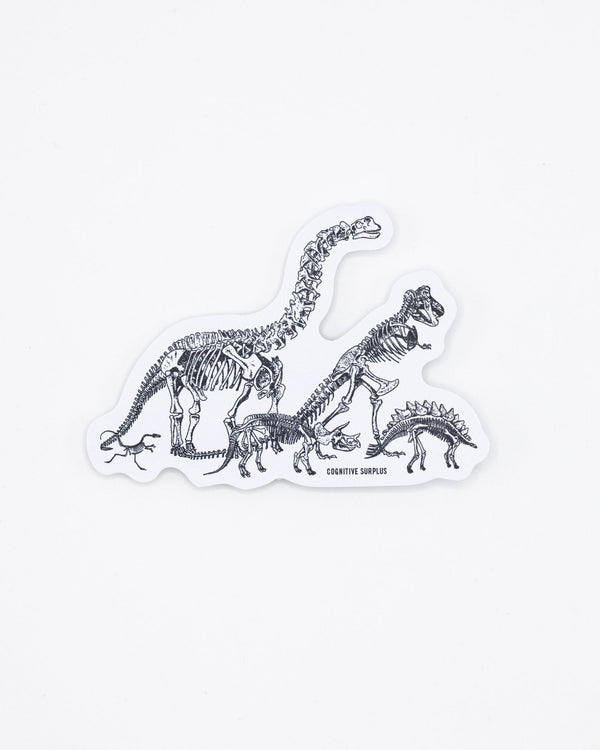Dinosaur Commute Sticker