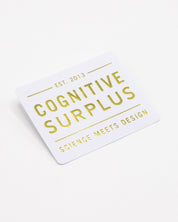 Cognitive Surplus Logo Gold Sticker