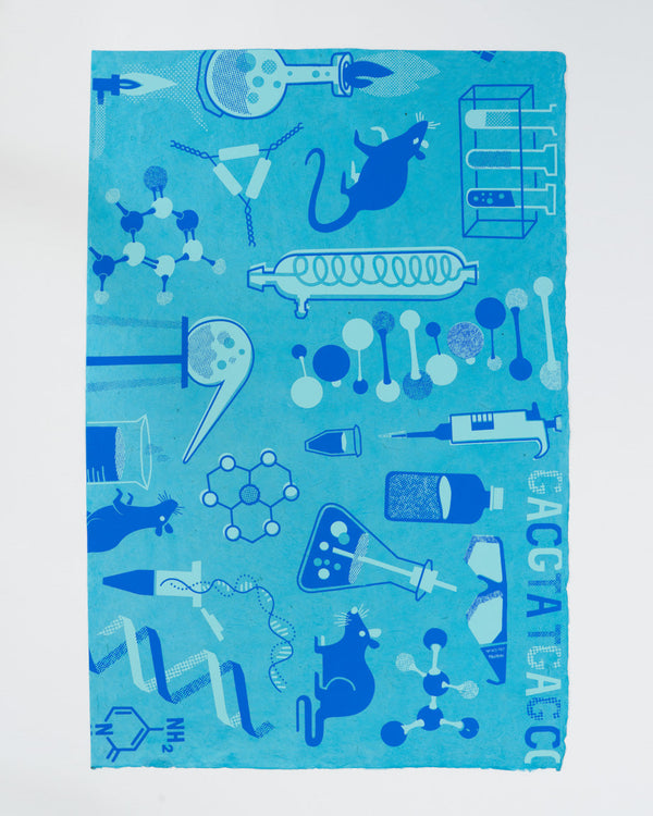 Retro Science Lab Wrapping Paper