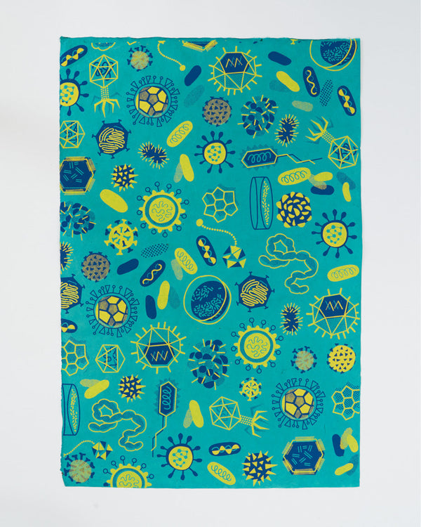 Retro Microbiology Wrapping Paper