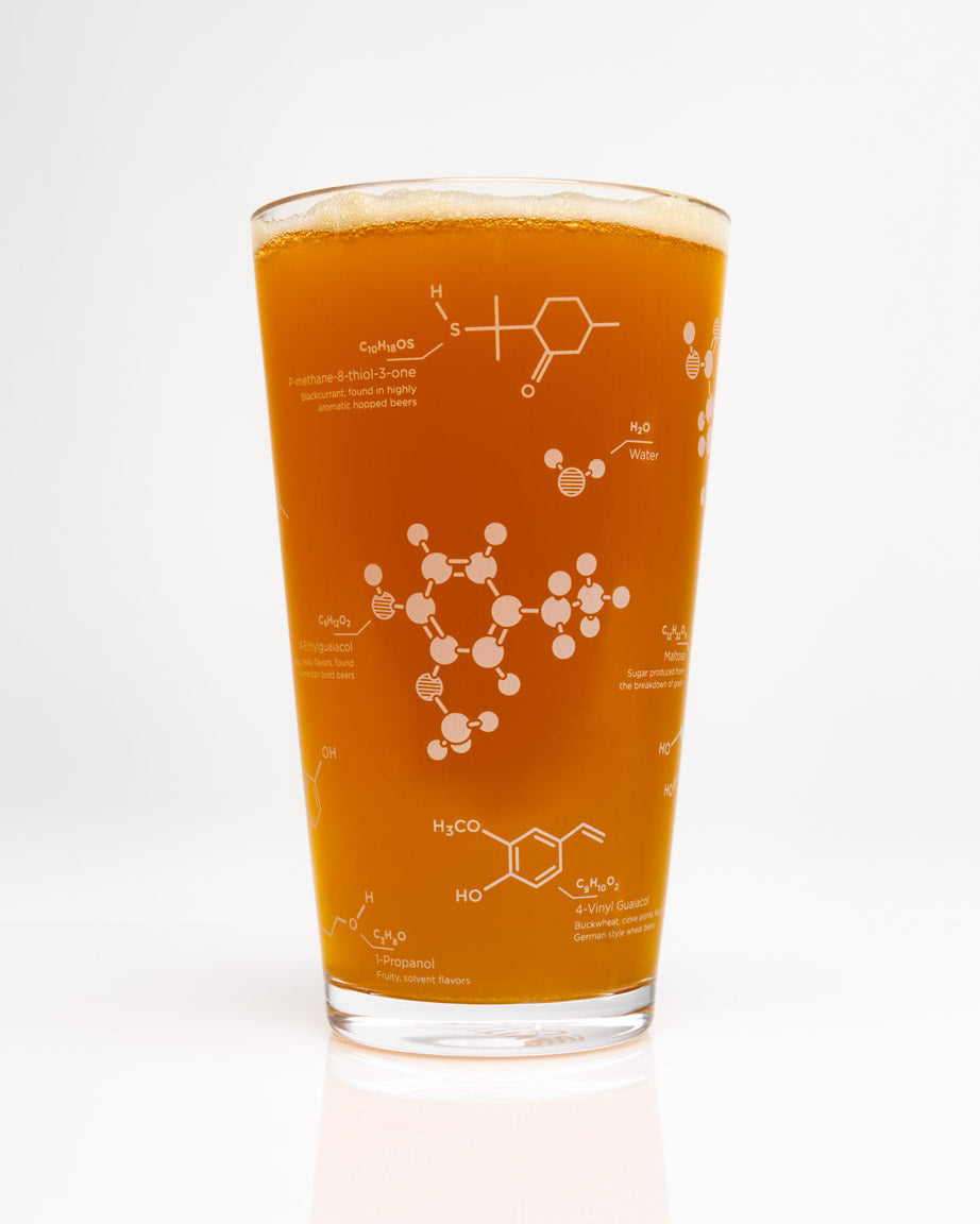 Chemistry of Beer Pint Glass