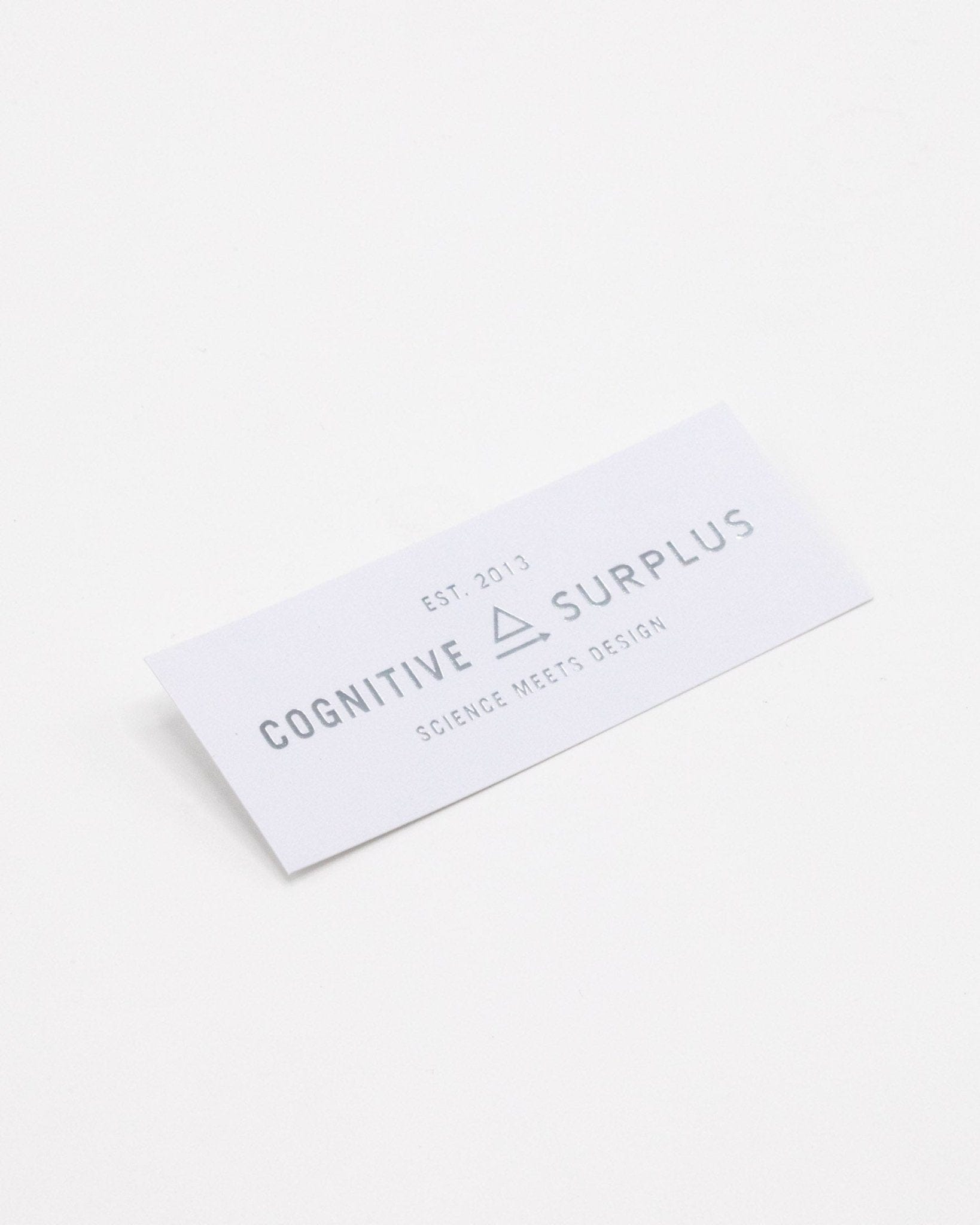 Cognitive Surplus Logo Silver Sticker Cognitive Surplus