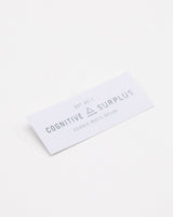 Cognitive Surplus Logo Silver Sticker