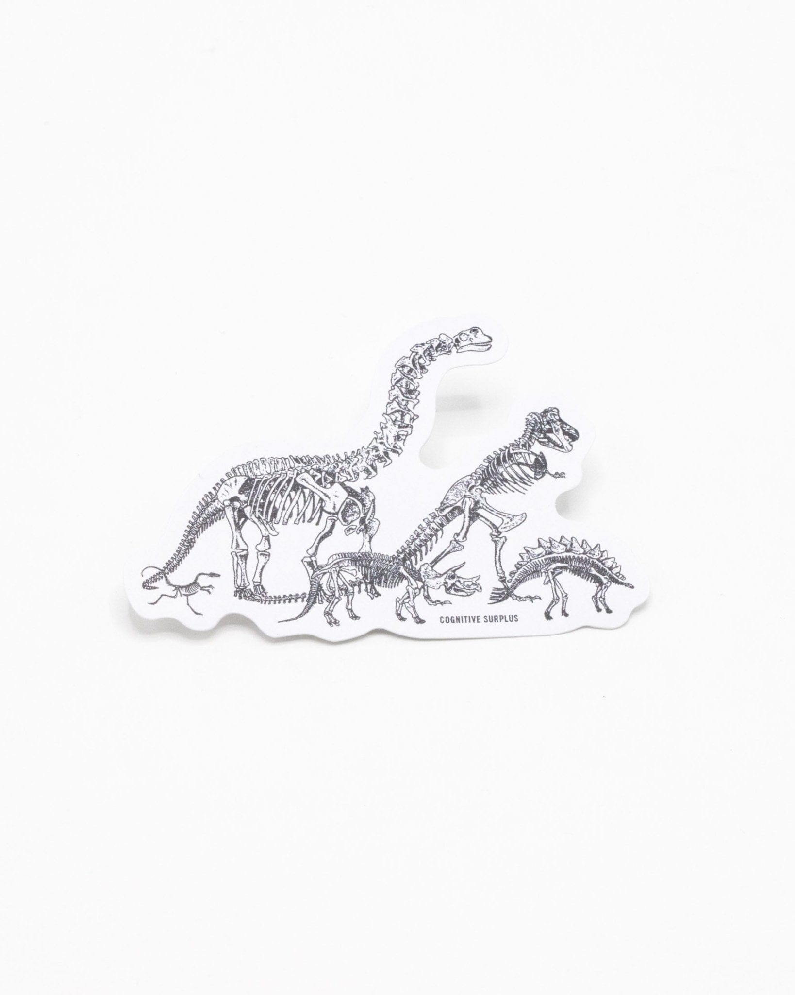 Dinosaur Commute Sticker Cognitive Surplus