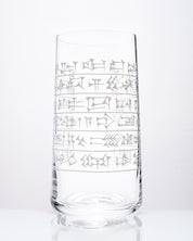 Cuneiform Drinking Glass