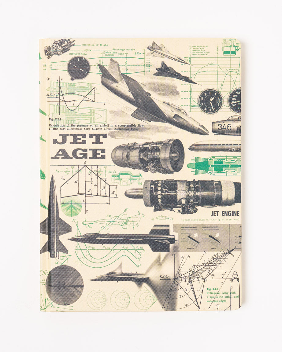 Jets Science Hardcover Notebook - Lined / Grid