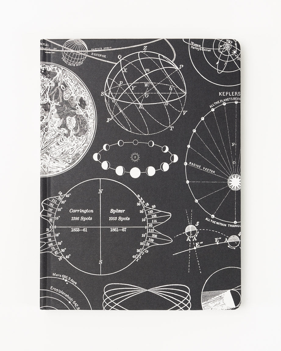 The Moon Hardcover Notebook - Lined/Grid