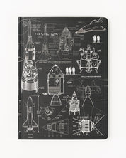 Rocketry Hardcover Notebook - Dot Grid