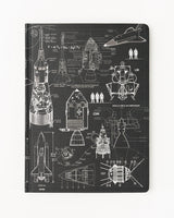 Rocketry Hardcover Notebook - Dot Grid