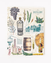 Distilling Spirits Science Hardcover Notebook - Dot Grid