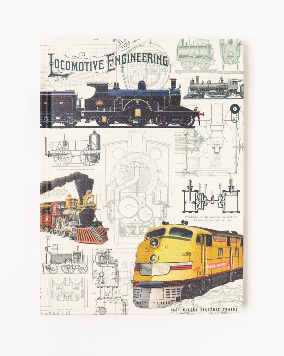 Train Science Hardcover Notebook - Lined / Grid
