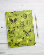Insects Butterflies & Beetles Hardcover Notebook - Dot Grid