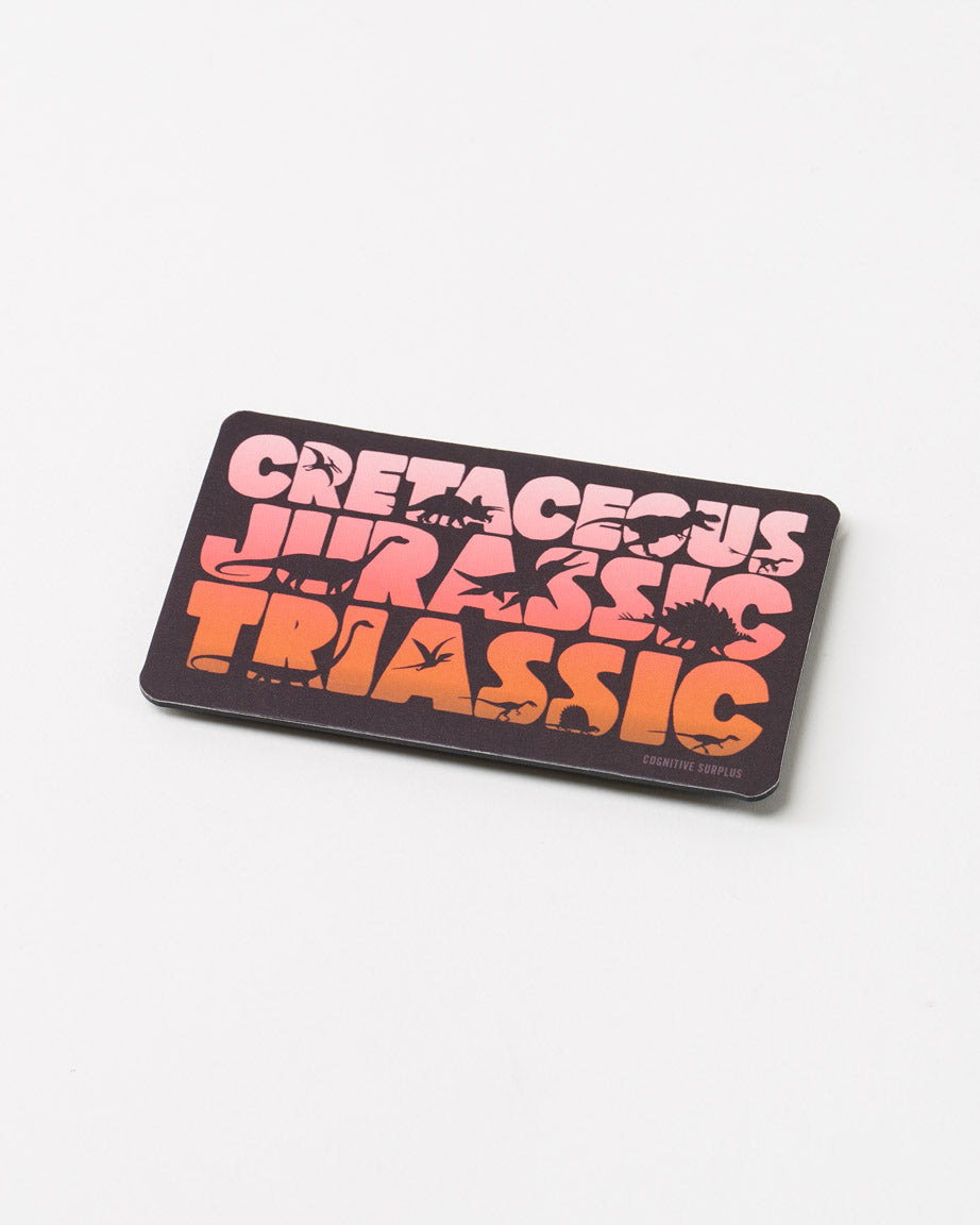 Eras of Dinosaurs Magnet
