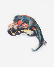 Dinosaur Fight Sticker