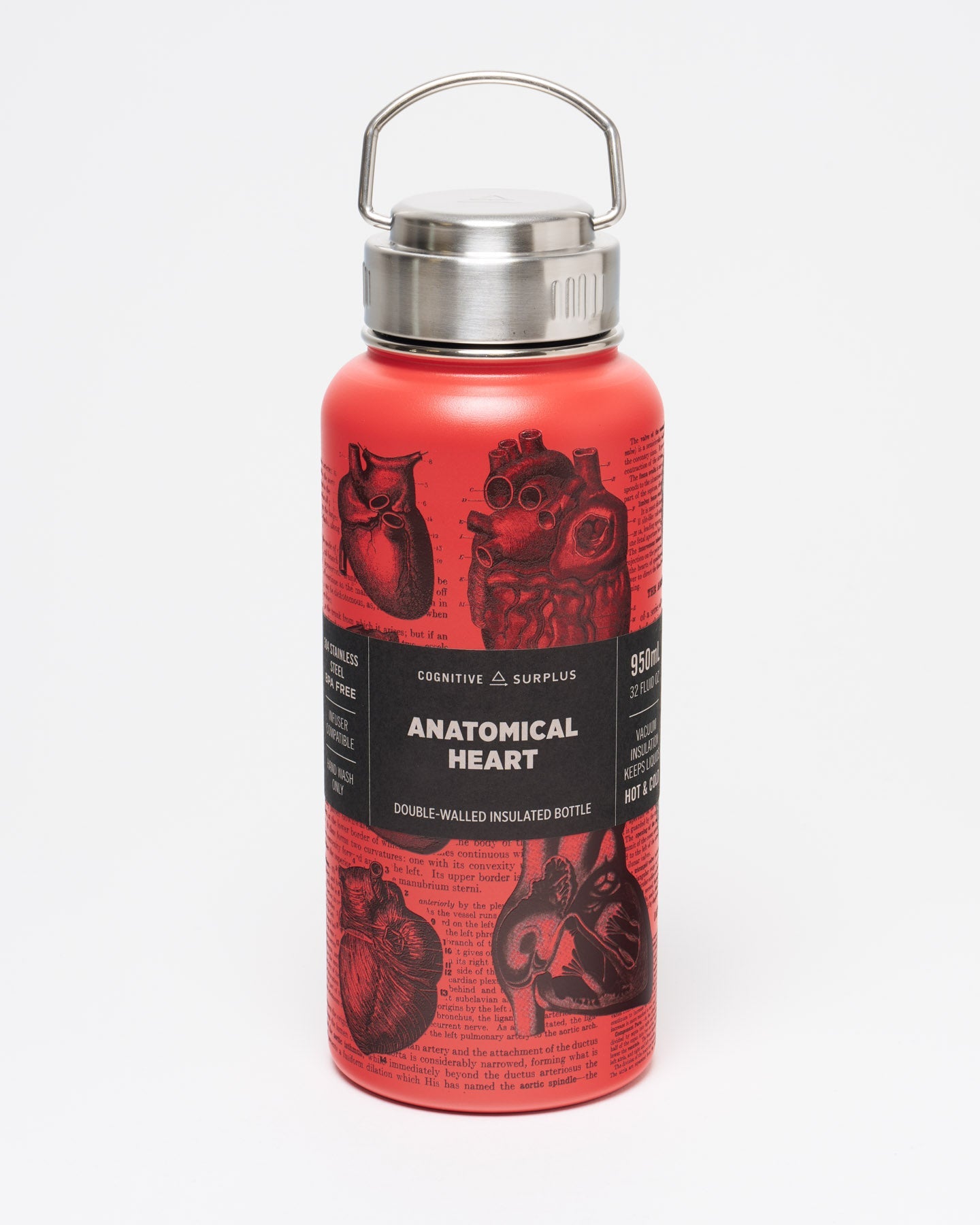 Anatomical Heart 32 oz Steel Bottle