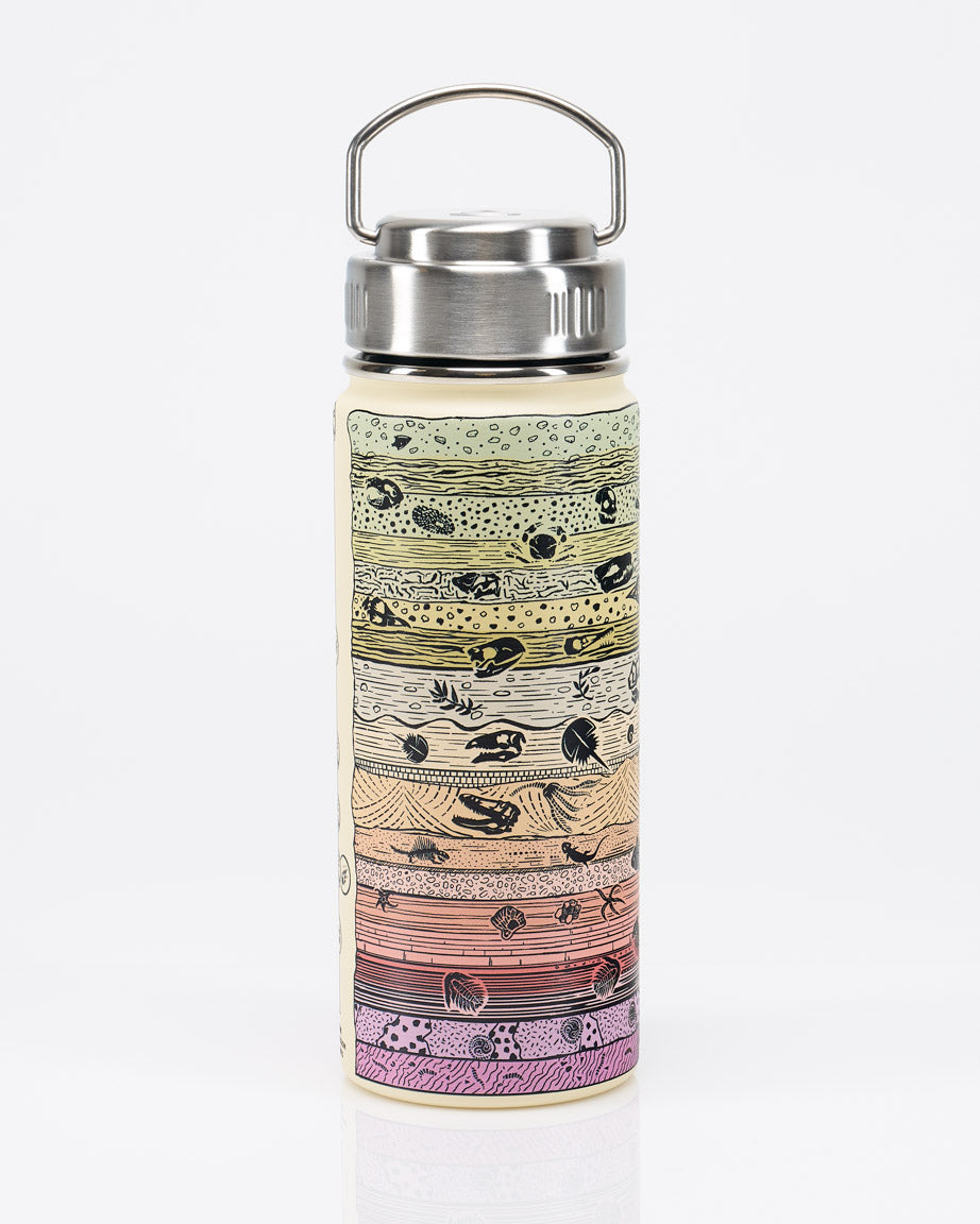 Core Sample 18 oz Steel Bottle - Cream