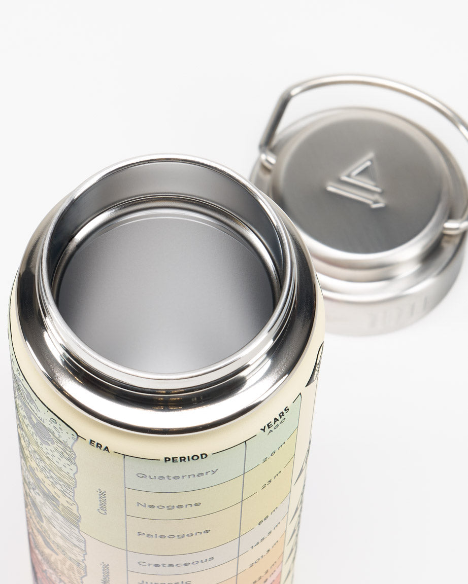 Core Sample 18 oz Steel Bottle - Cream