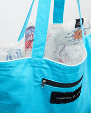 Haeckel Jellyfish Canvas Shoulder Tote