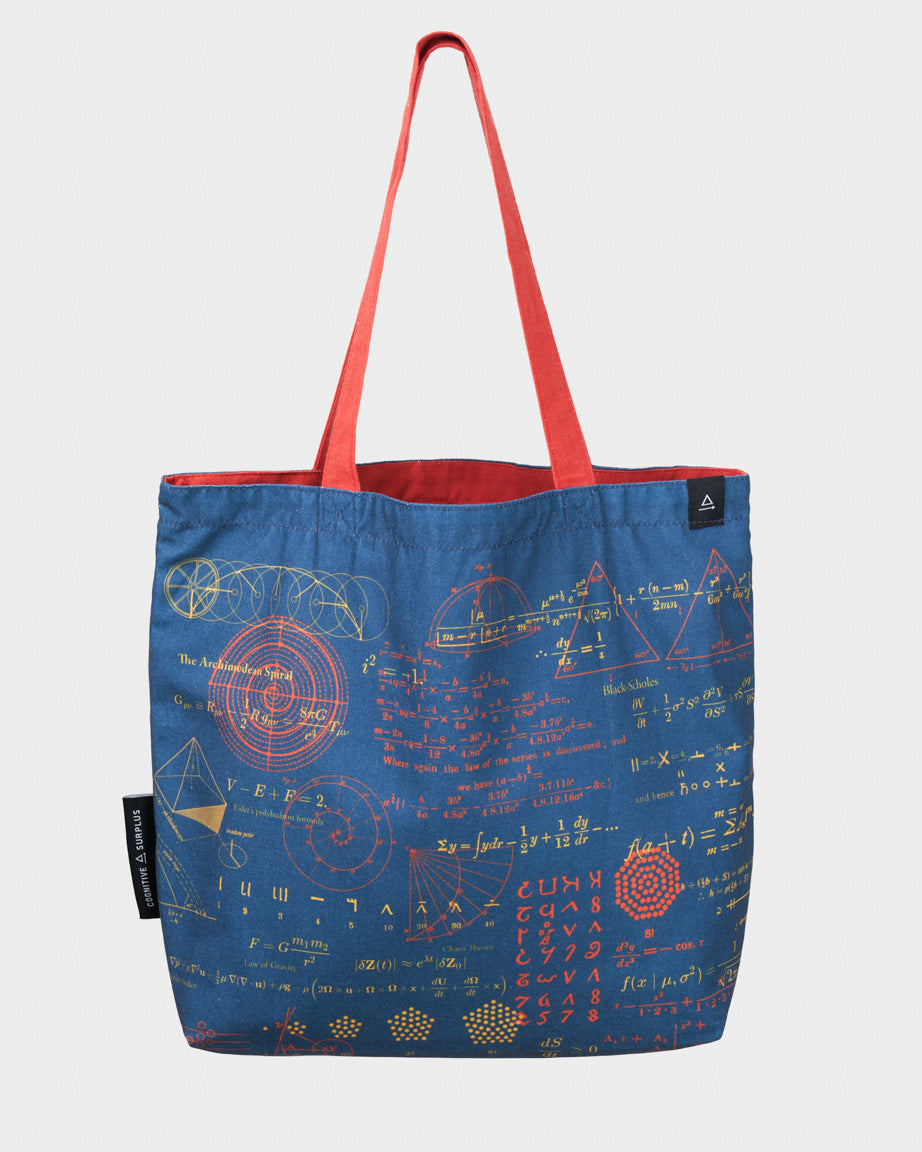 Mathematics Canvas Shoulder Tote