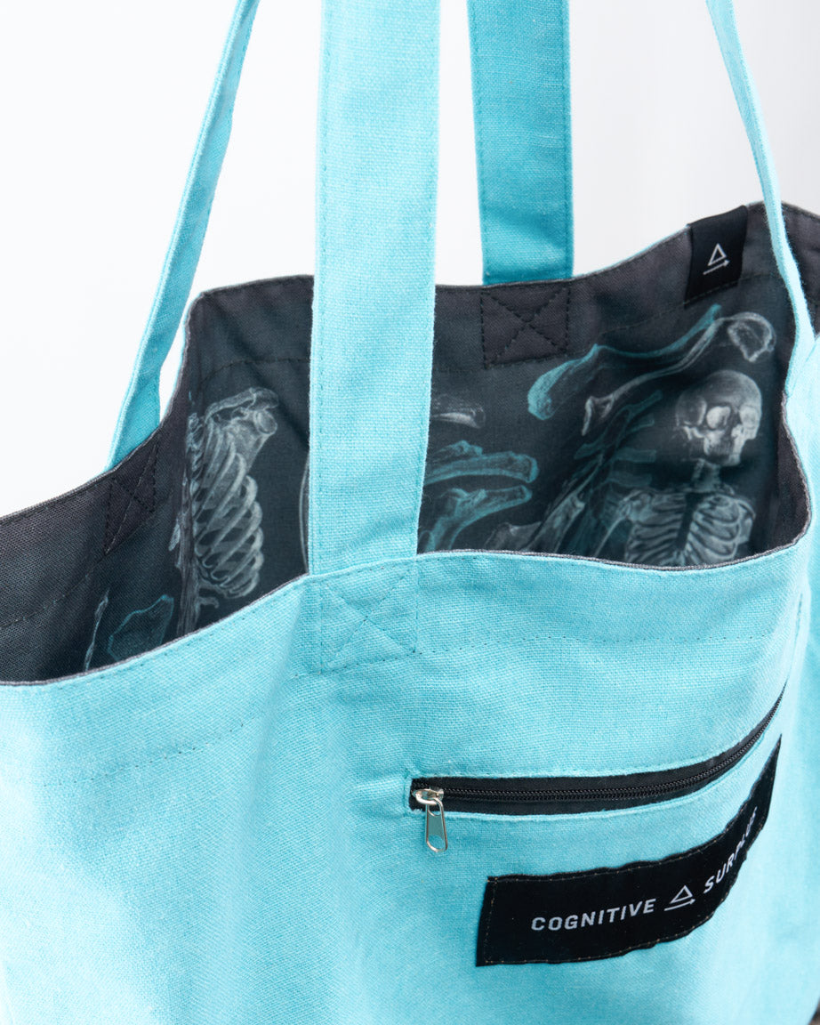 Dark Skeleton Shoulder Tote