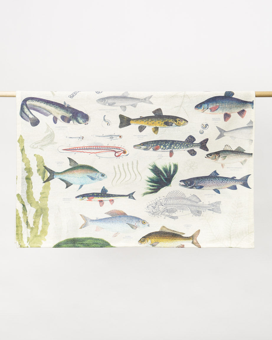 Freshwater Fish Tea Towel