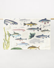 Freshwater Fish Tea Towel