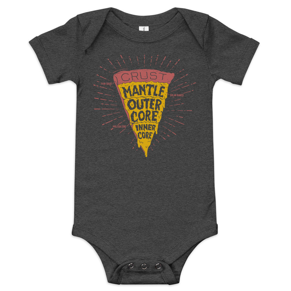 Slice of Earth Pizza Baby Bodysuit