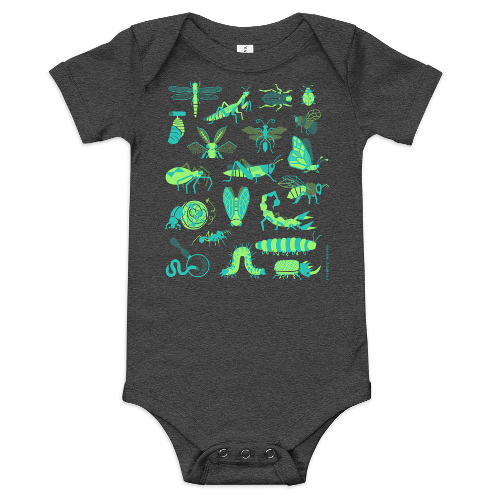 Retro Insects Baby Bodysuit