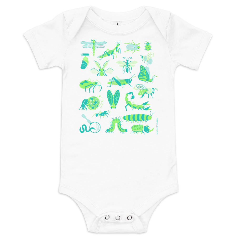 Retro Insects Baby Bodysuit