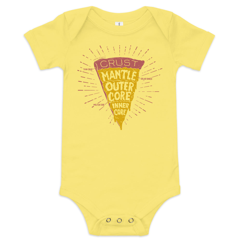 Slice of Earth Pizza Baby Bodysuit