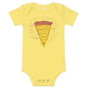 Slice of Earth Pizza Baby Bodysuit