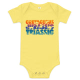Eras of Dinosaurs Baby Bodysuit