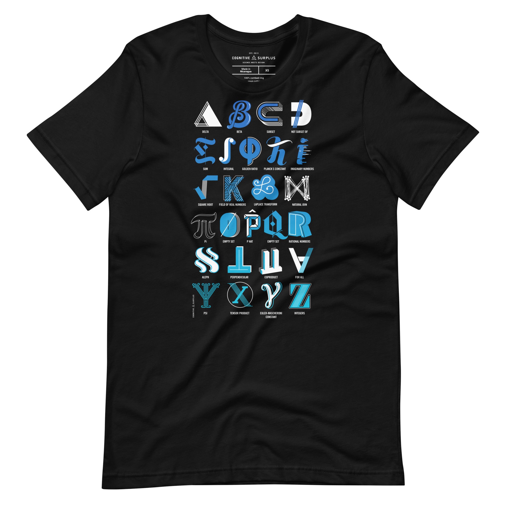 Mathematical Alphabet Graphic Tee