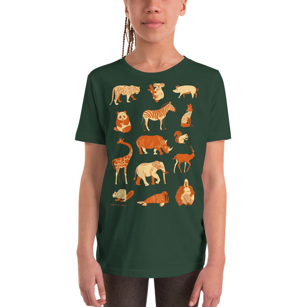 Retro Mammals Youth Graphic Tee