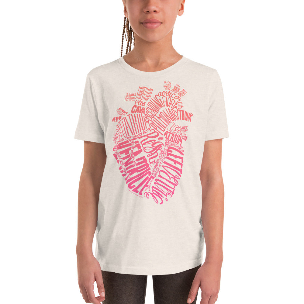 Typographic Heart Youth Graphic Tee