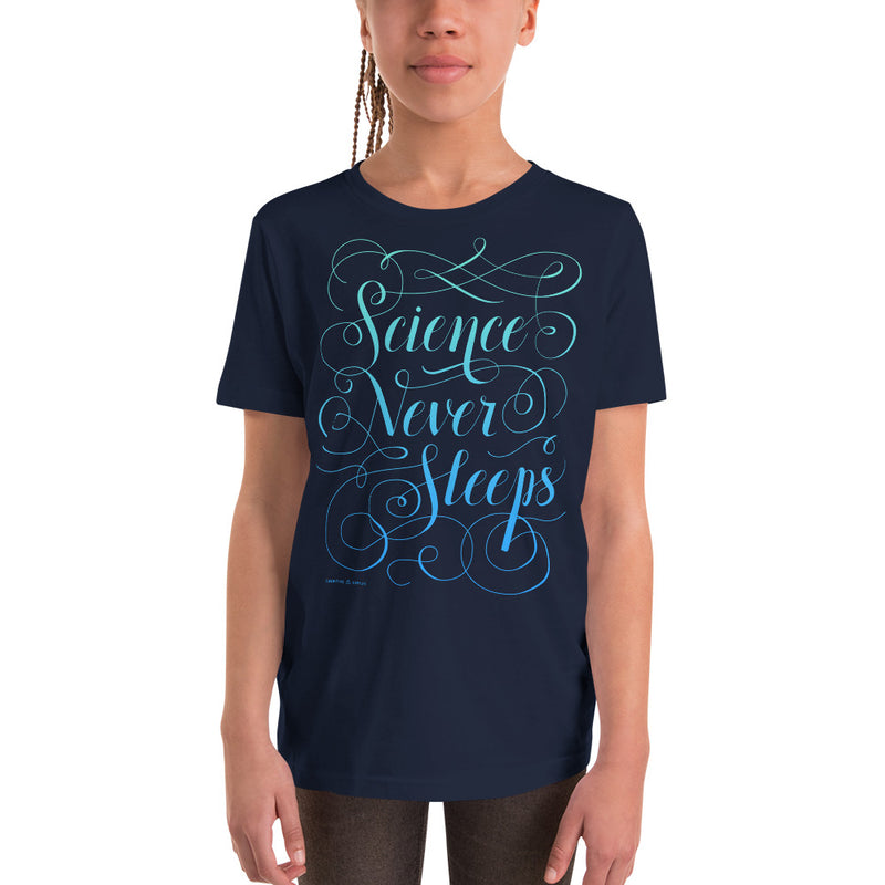 Science Never Sleeps Youth Graphic Tee