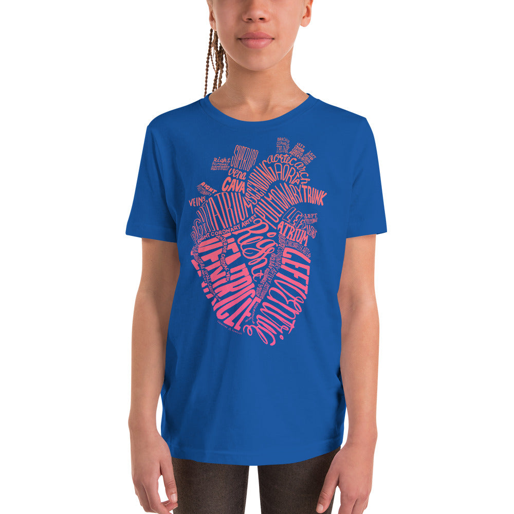 Typographic Heart Youth Graphic Tee